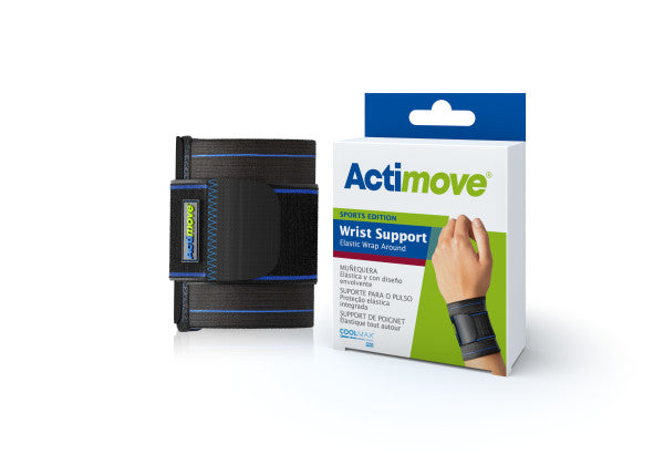 Actimove Wrist Support Elastic Wrap Around Universal, Black