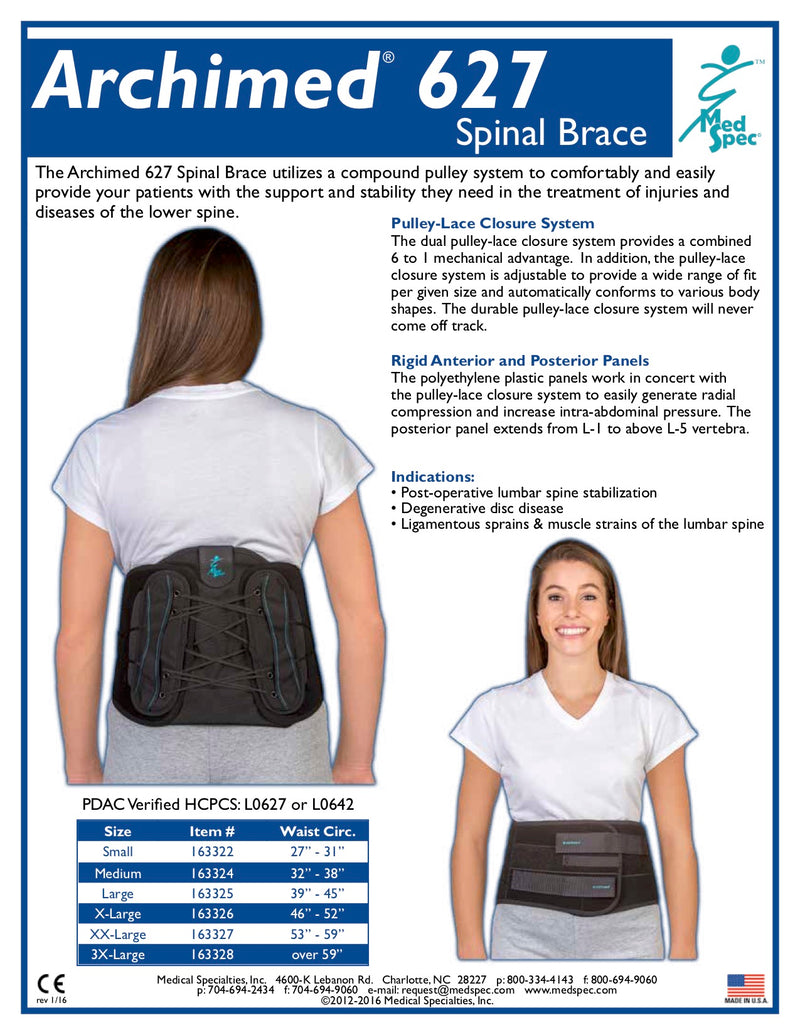 MedSpec Archimed® 627 Spinal Brace