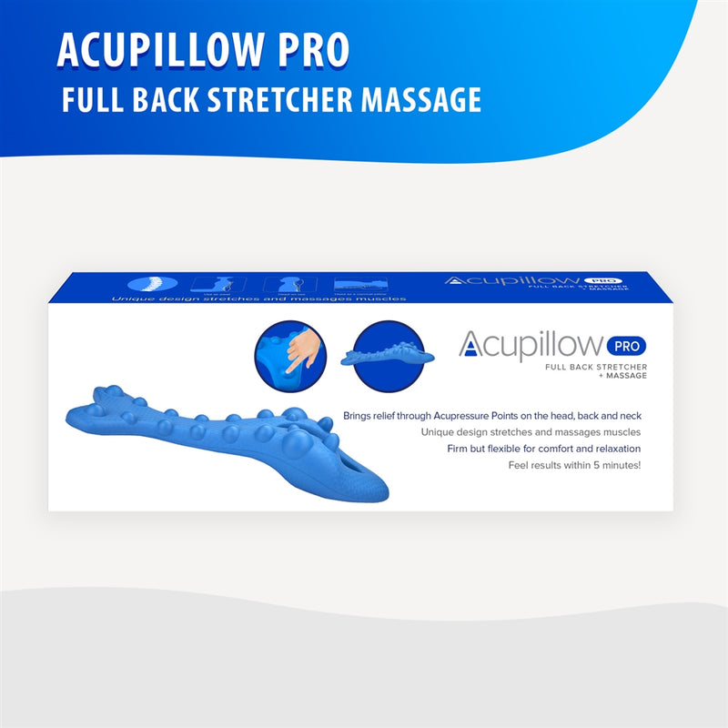Full Back Stretch Massage Trigger Point Chiropractic Pillow by Acupillow Pro
