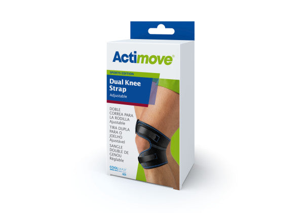 Actimove Dual Knee Strap Adjustable, Black