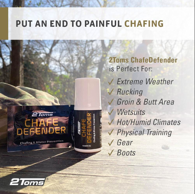 2TOMS® CHAFE DEFENDER™ ANTI CHAFING ROLL-ON
