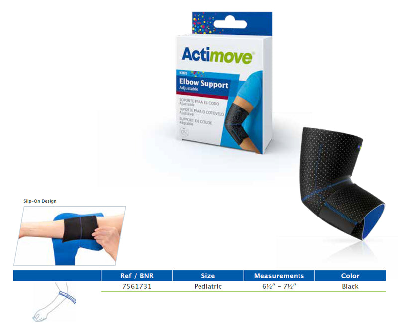 Actimove Kids Elbow Support Adjustable, Pediatric, Black