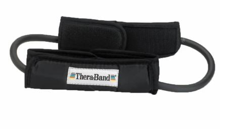 TheraBand Professional Latex Resistance Tubing, 12 Inch Loop With Padded Cuffs