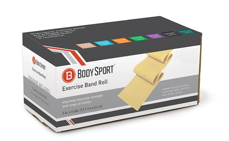 Body Sport Bulk Exercise Bands - 6 yd. Roll