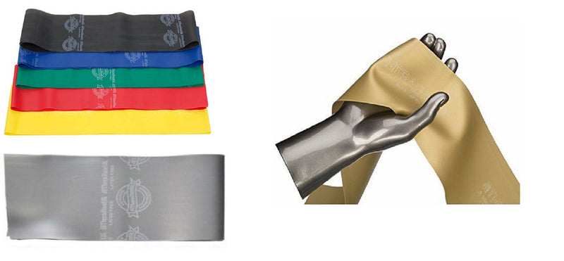 TheraBand Professional Pre-Cut Non-Latex Resistance Bands Combo Packs