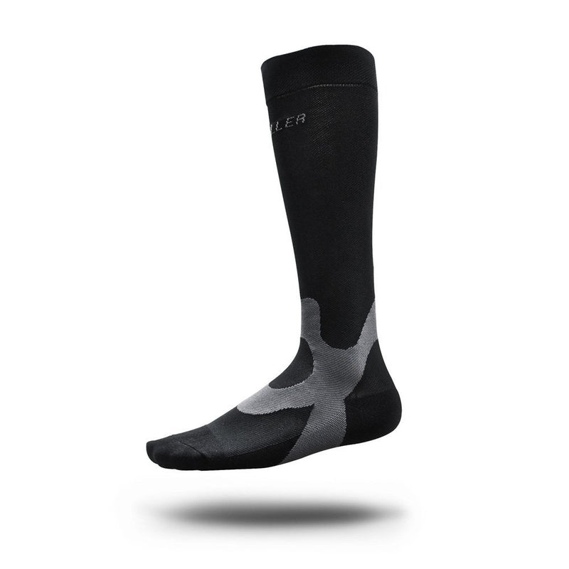 Mueller Black Graduated Compression Recovery Socks - 1 pair