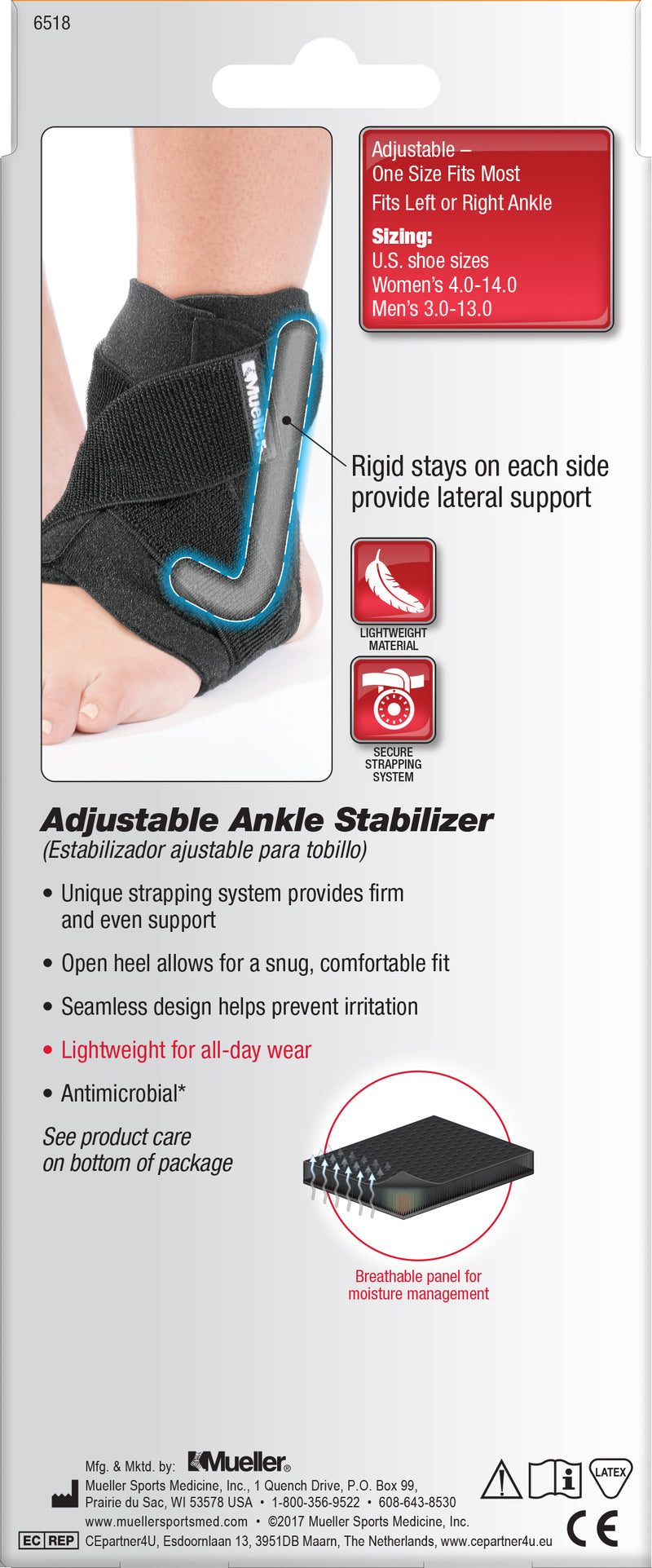 Mueller Adjustable Ankle Stabilizer