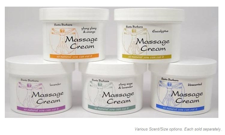 Real Bodywork Santa Barbara Massage Cream 32 oz Tub or 8 oz Jar